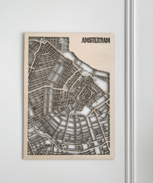Amsterdam træ bykort