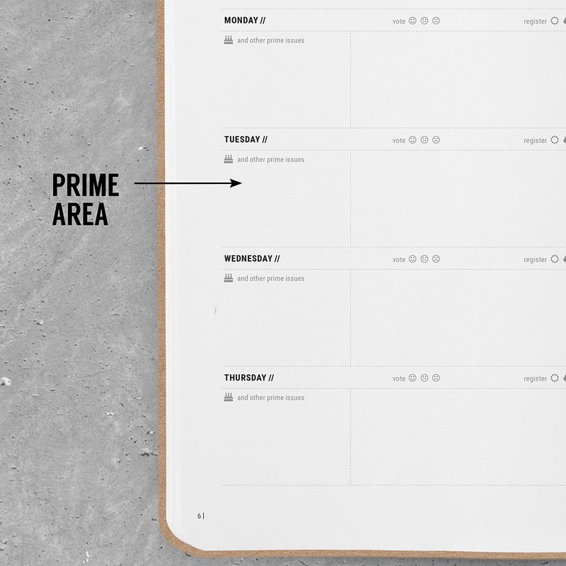 Cuaderno de papelería planificador semanal