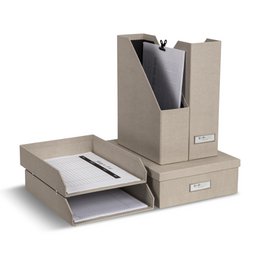 Holger verschachtelte Dokumentorganisation, Set von 5 - Leinen C55