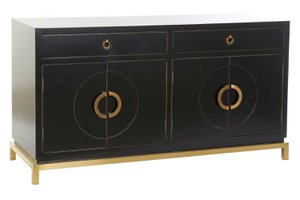 BUFFET ALAMO METAL 150X50X80 42 LACADO NEGRO MB162828