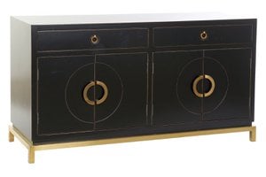 BUFFET ALAMO METAL 150X50X80 42 LACADO NEGRO MB162828