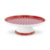 Mini Cake Tray o/f Love Birds Stripes Red-Pink 24cm
