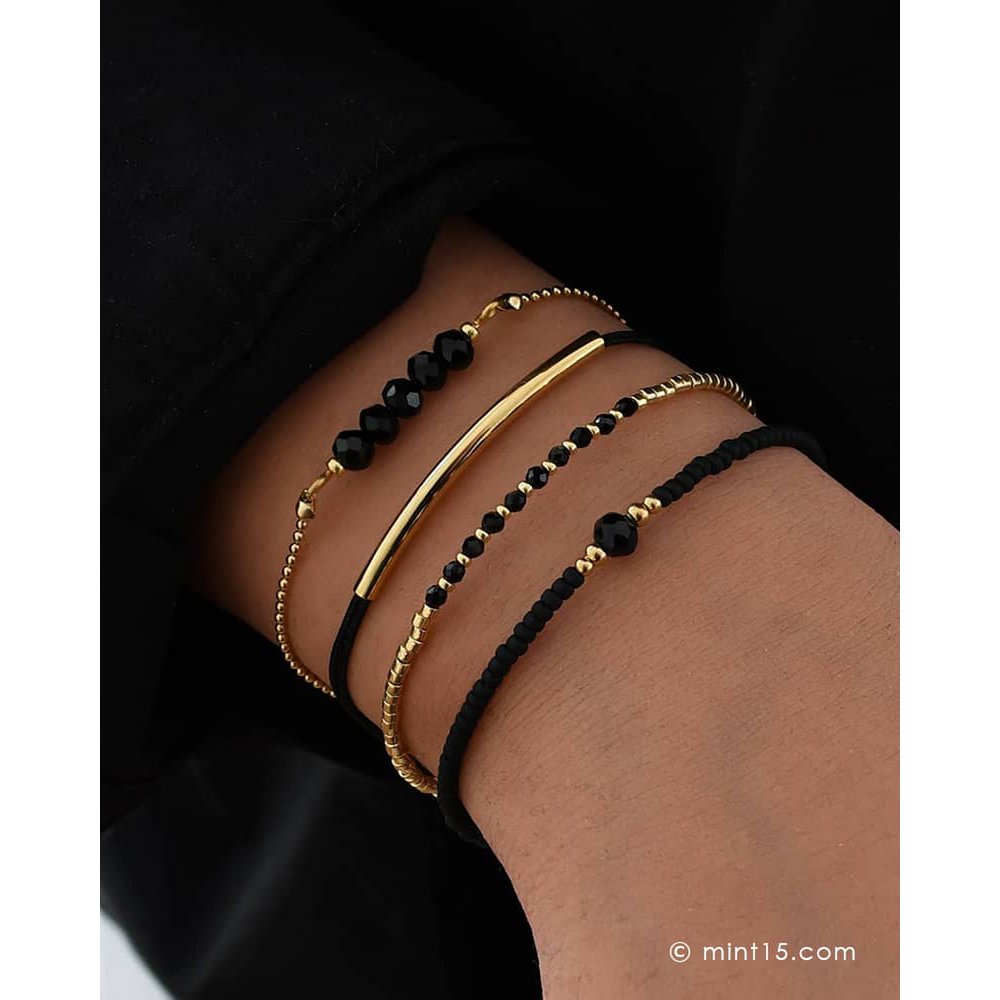 Armbåndssæt 'Black Chic'