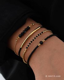 Armbåndssæt 'Black Chic'
