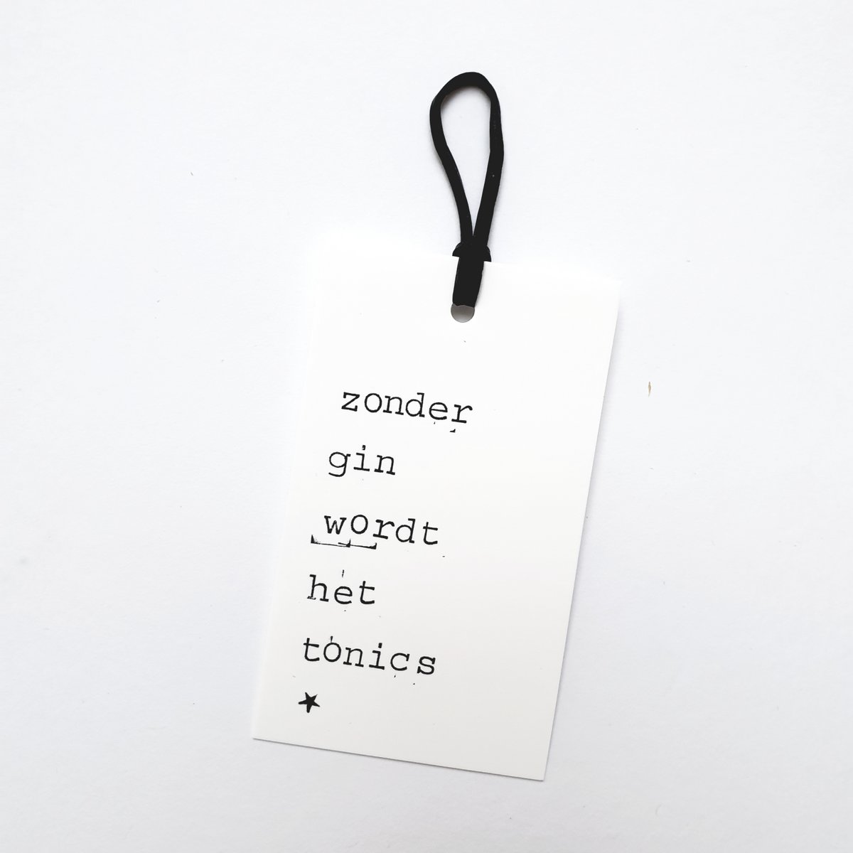 Without gin it becomes tonics