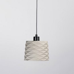 Pendelleuchte aus grauem Beton