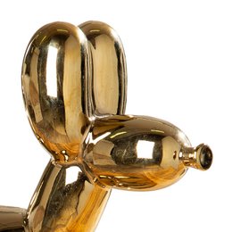 Figur Dog Balloon Dog Gold -farvet H. 18 cm, Ve 3