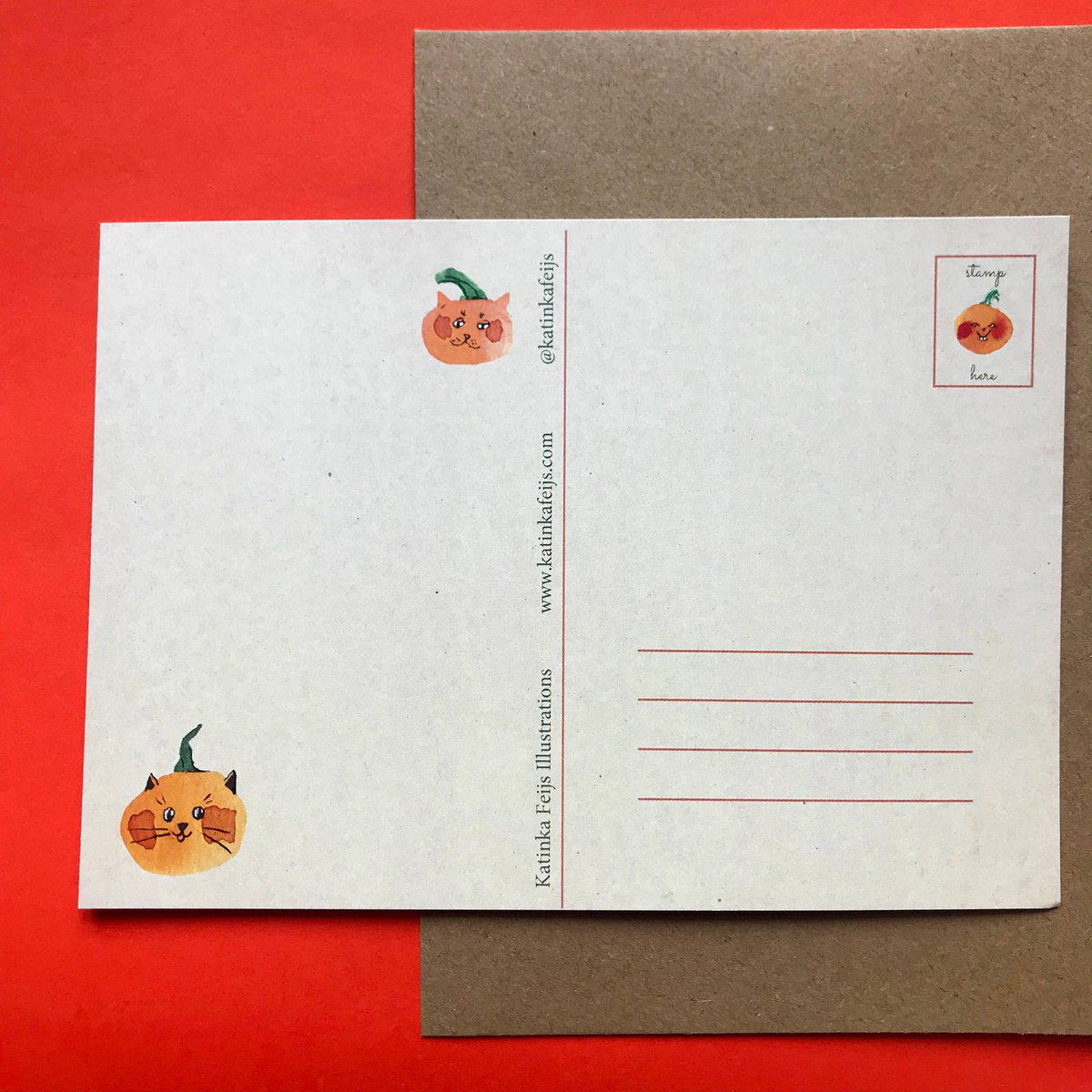 Carte postale Happy Halloweeen (écologique)