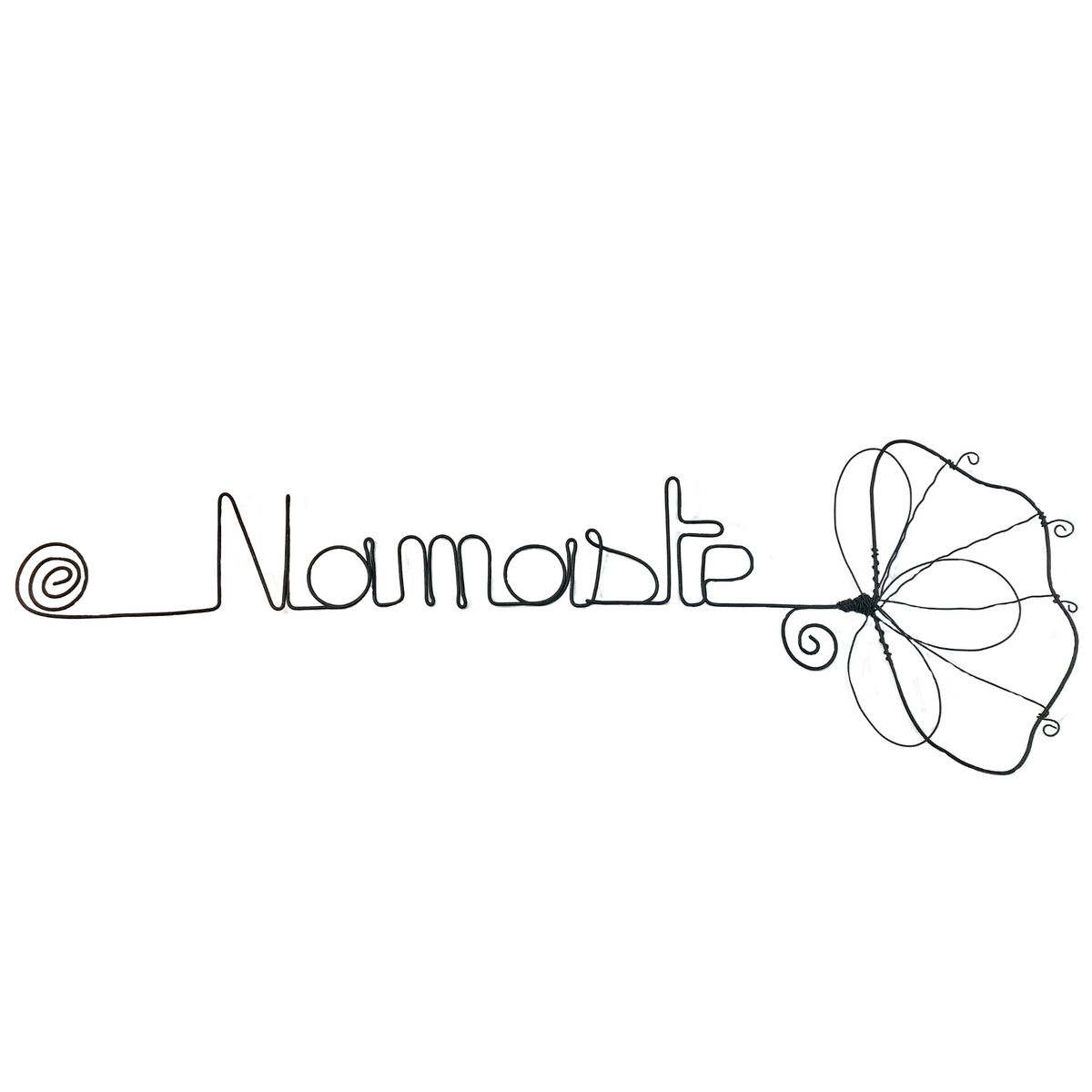 Ginkgo Flower - "Namaste" - Vægdekoration af jerntråd