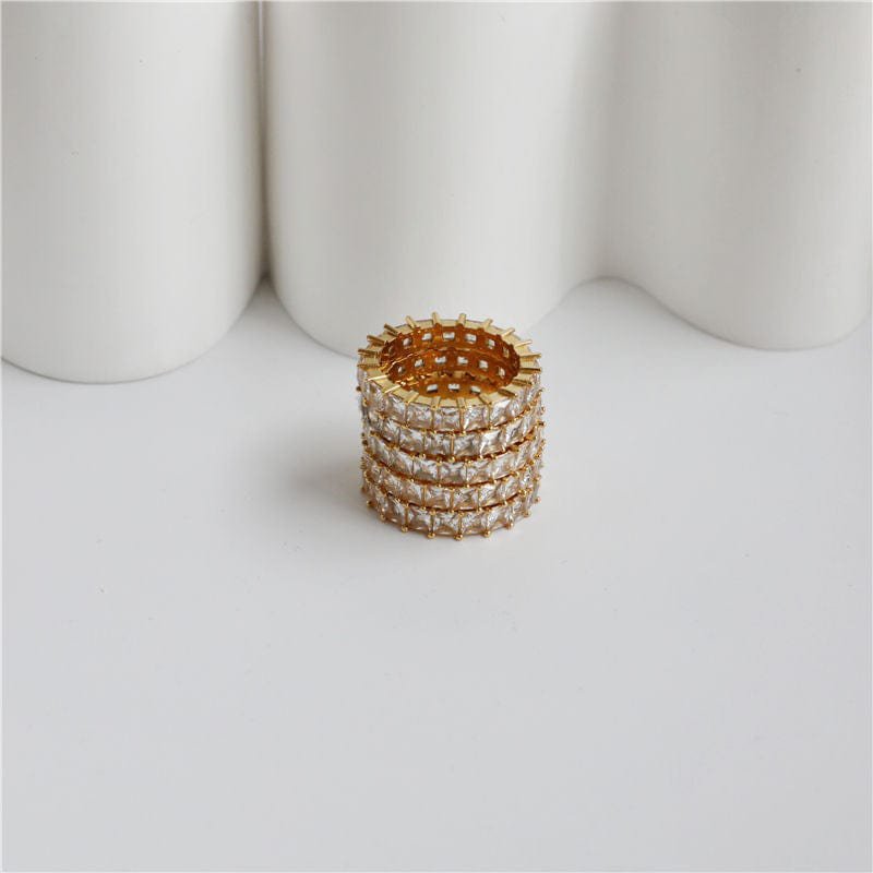Square Eternity Crystal Band