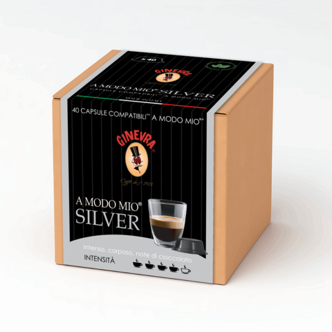 A Modo Mio®* ZILVER - 40 Compatibele capsules