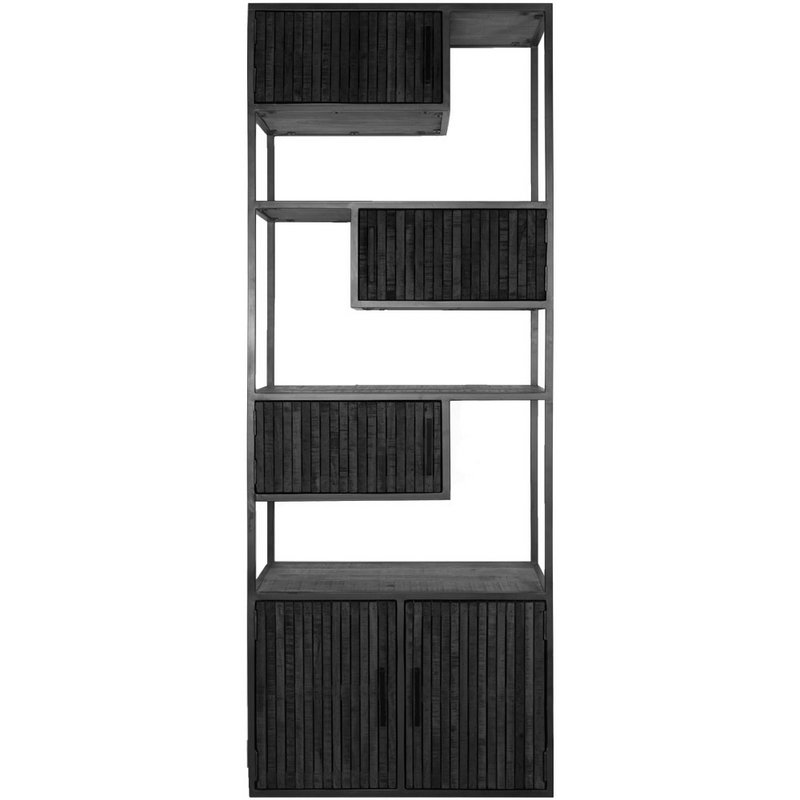 Kabinet Loek 210 x 80 cm - sort mango træ
