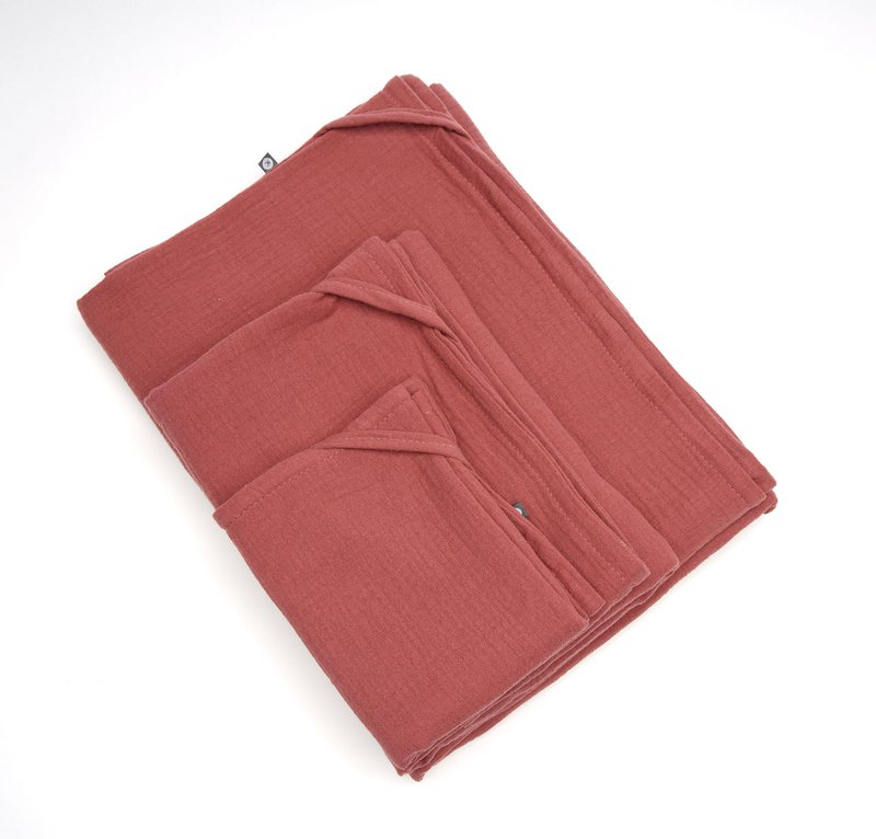Kleines Gästehandtuch aus Musselin (3er Set)