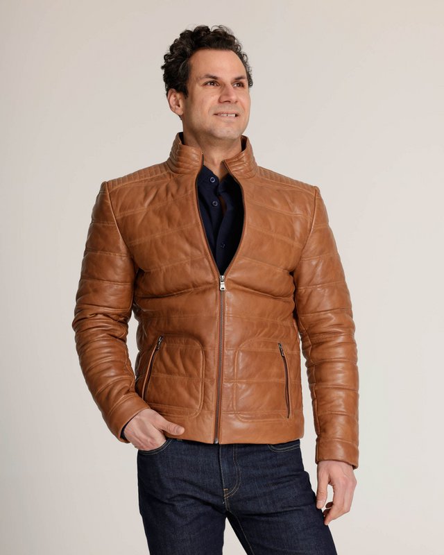 Rumford │ Leather Puffer Jacket