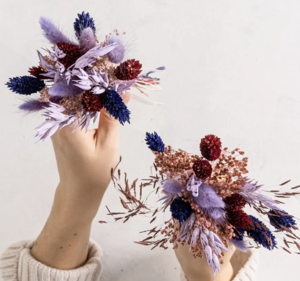 Kleine gedroogde bloemen Bunch -bundel - feesteditie