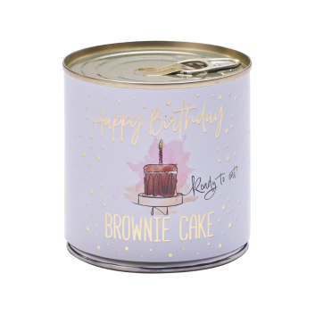 Cancake Happy Birthday weiß, Brownie