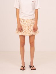 Fawn Deer Print ballon mini nederdel