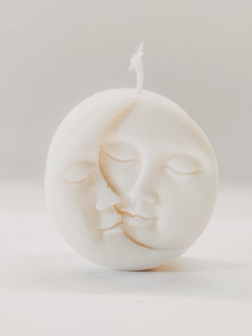 Sun and Moon kaars | koolzaadwas