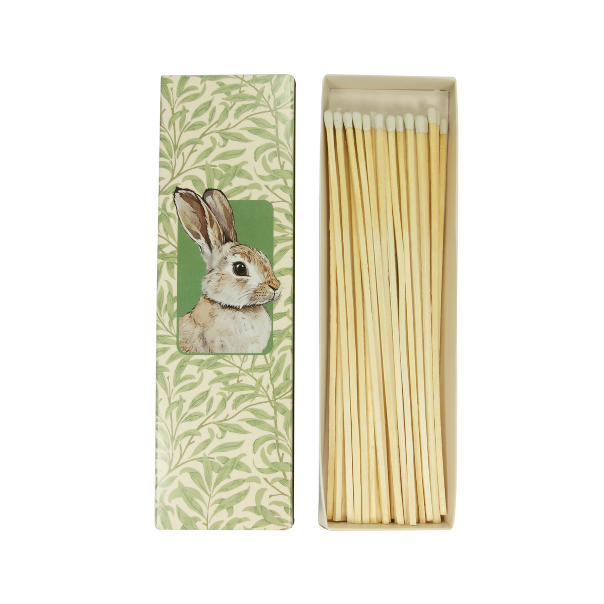 Spring matchbox "Hare in the Leaves"