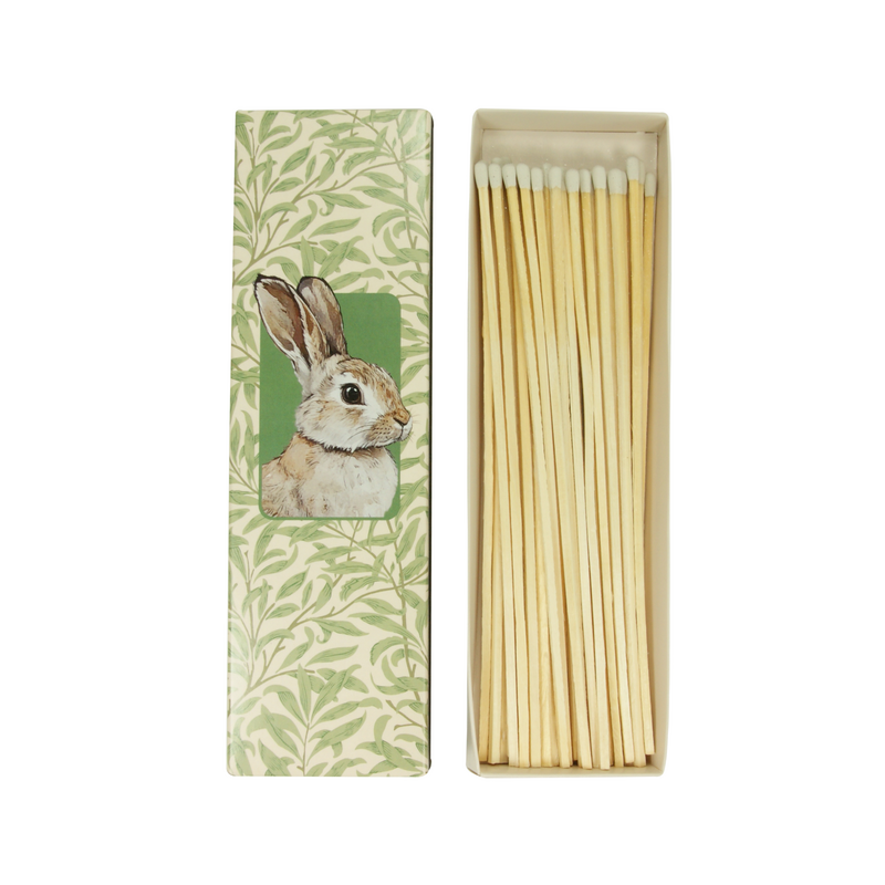 Spring matchbox "Hare in the Leaves"