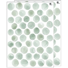 Muursticker met aquarel stippen