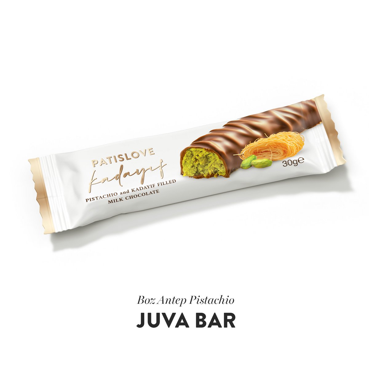 Pistache & kadi 4 millik chocolade, 30 g