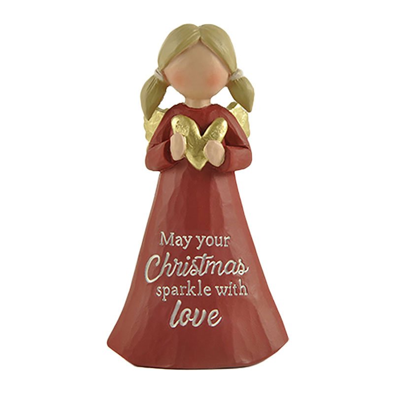 Resin angel Christmas Love 9 cm Isabelle Rose