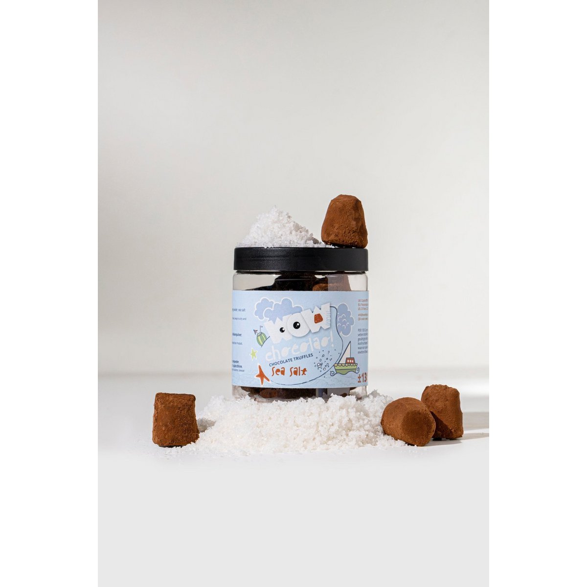 Sea Salt Summer Truffles Gift Jar 130g | Refreshing Chocolate