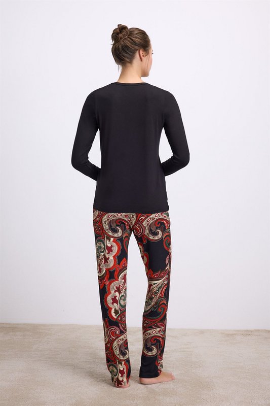 Echium 11544 set de camiseta y pantalones de mangas largas para mujeres