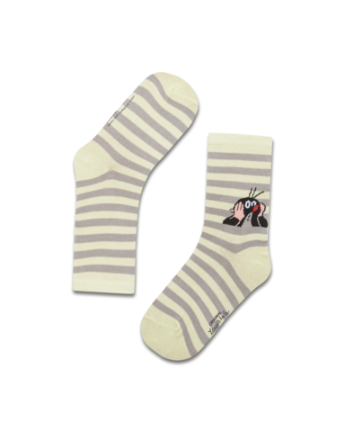 koaa – The little mole “Stripes” – Socks green/gray