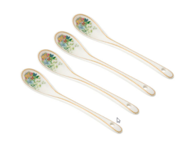 MM&W JARDIN Teaspoon 4-pcs set, Orchid white, giftbox
