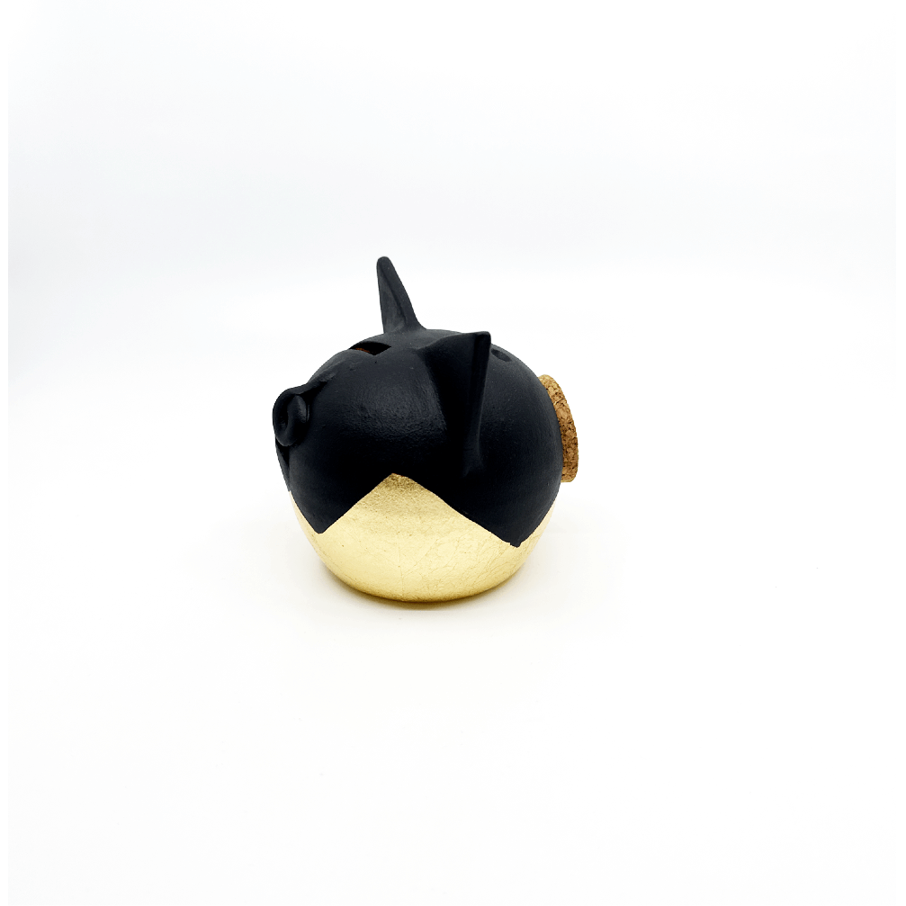 Banque de piggy d'or divisée