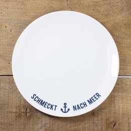 Plato de porcelana Sabe a mar