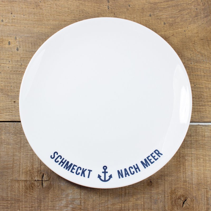 Porcelænstallerken Smager som havet