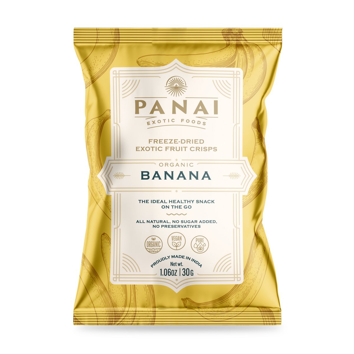 Panai Organic Freeze-dried Banana Crisps
