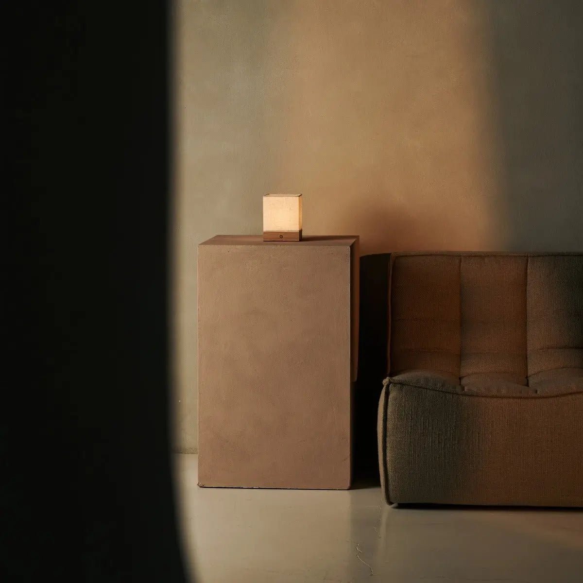 Zano Light Brown Rechargeable Lamp