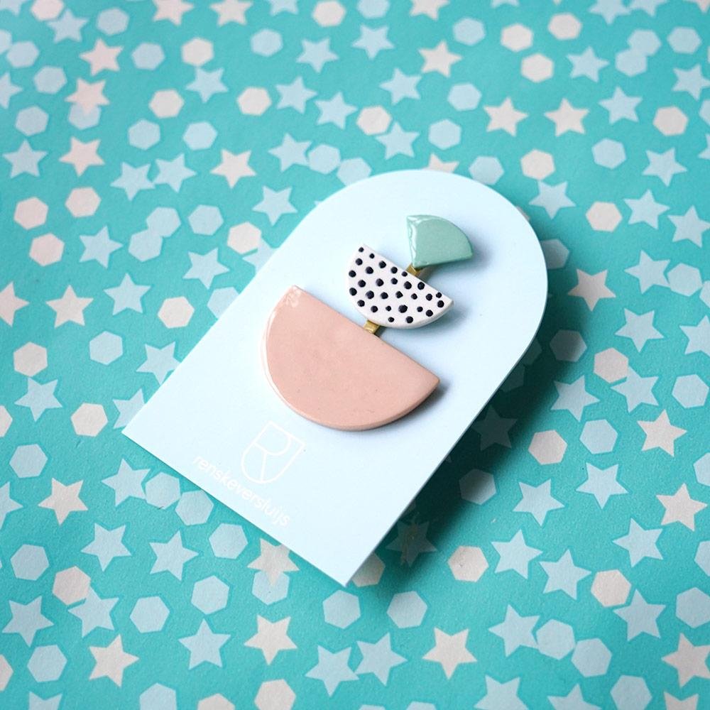 broche de porcelana Giocara