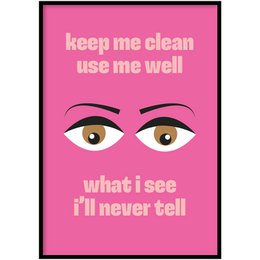 Poster with inspirational text about change and the toilet paper. Available in multiple sizes.