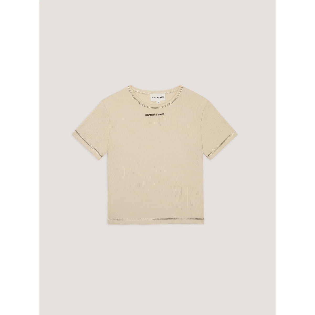 Volley Cream Crop Top