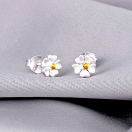 Buttercup Mini Stud Earrings - 925 Sterling Silver - OHR925-44