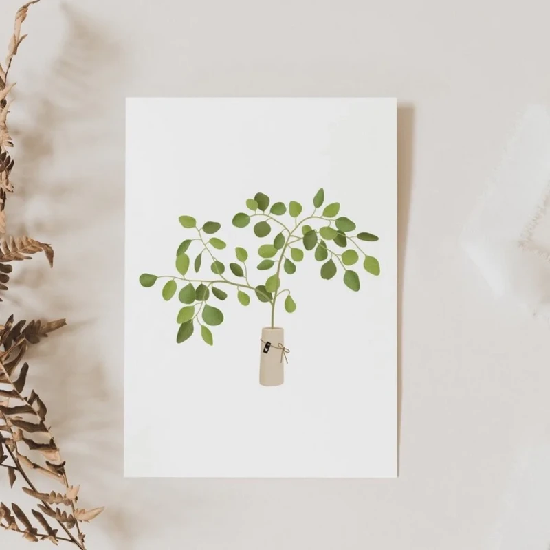 Postkort - Eucalyptus gren II