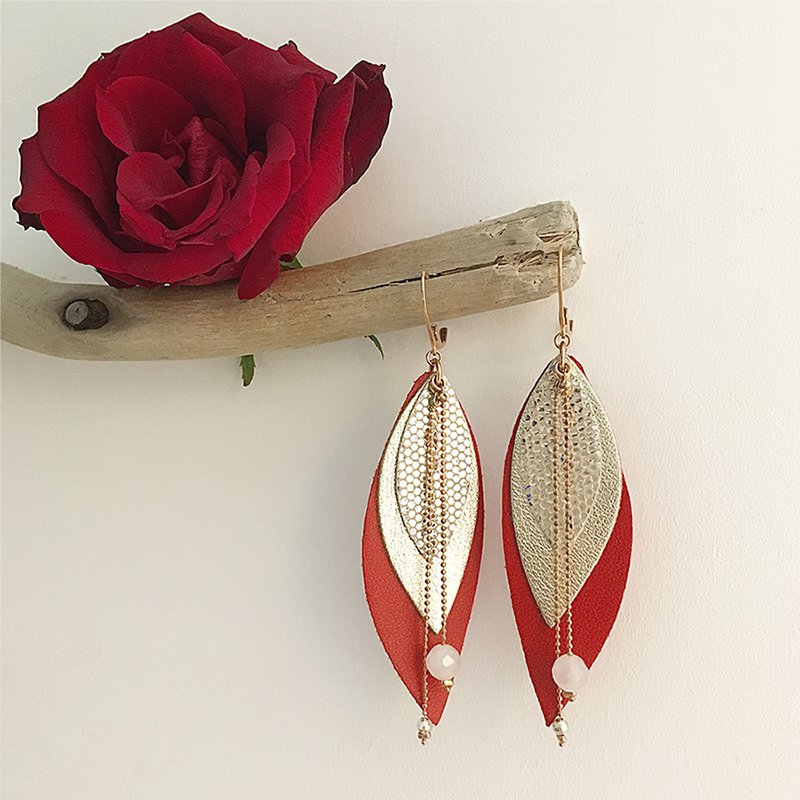POP earrings red