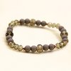 Armband Bente donkerbruin greige