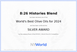 8:26 Histories Organic Extra Virgin Olivenolie 500 ml dåse Premium Single Edition