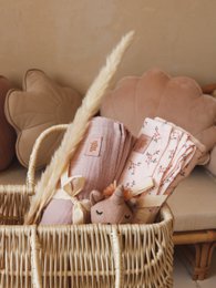 Poduszka z miękkiego aksamitu „Latte”