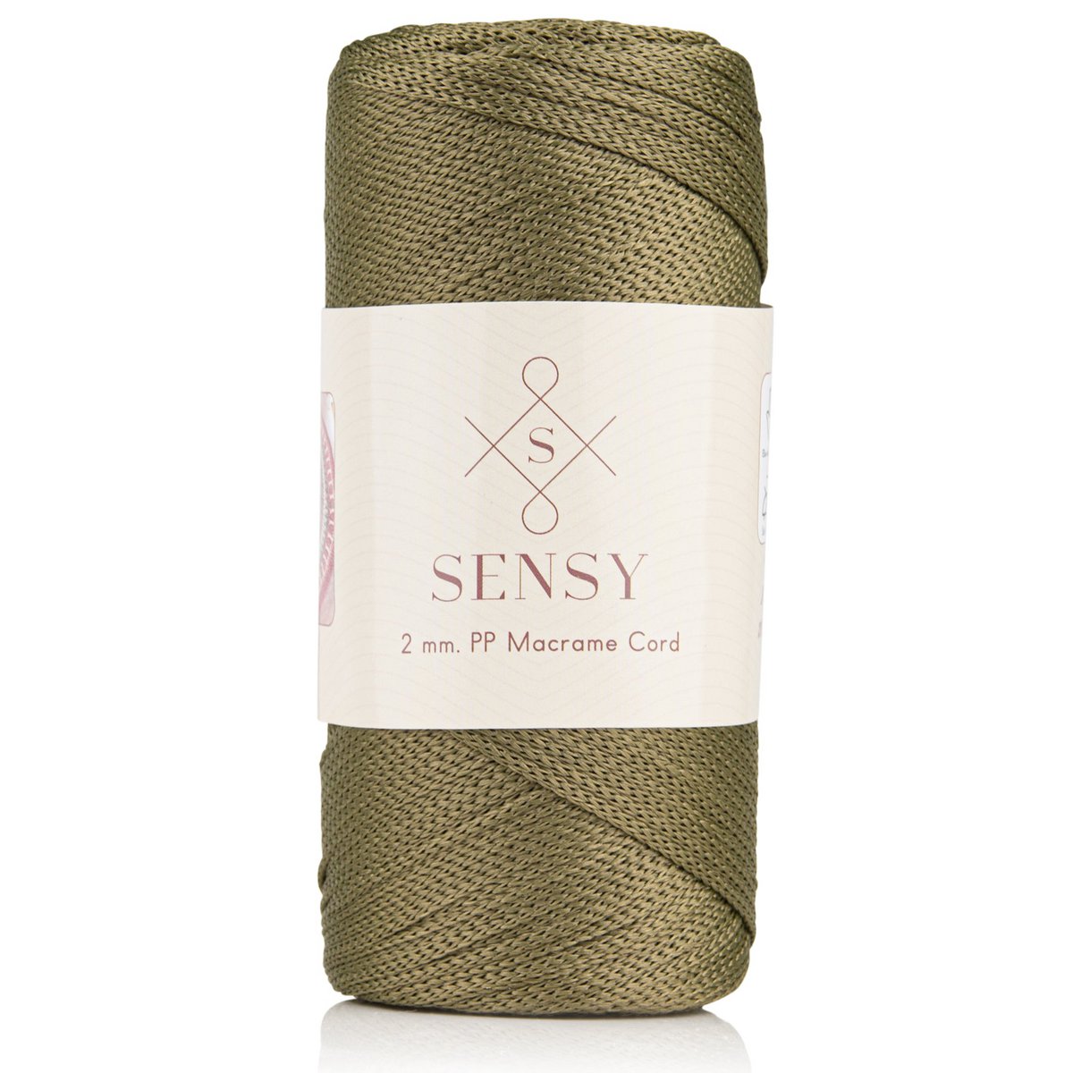 Sensy Premium 2 mm - 251 yards 100% polyester macrame ledning
