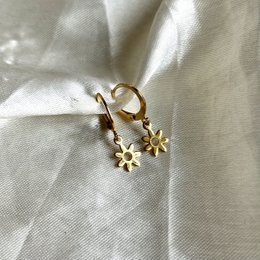 Blomst Oorbellen Goud