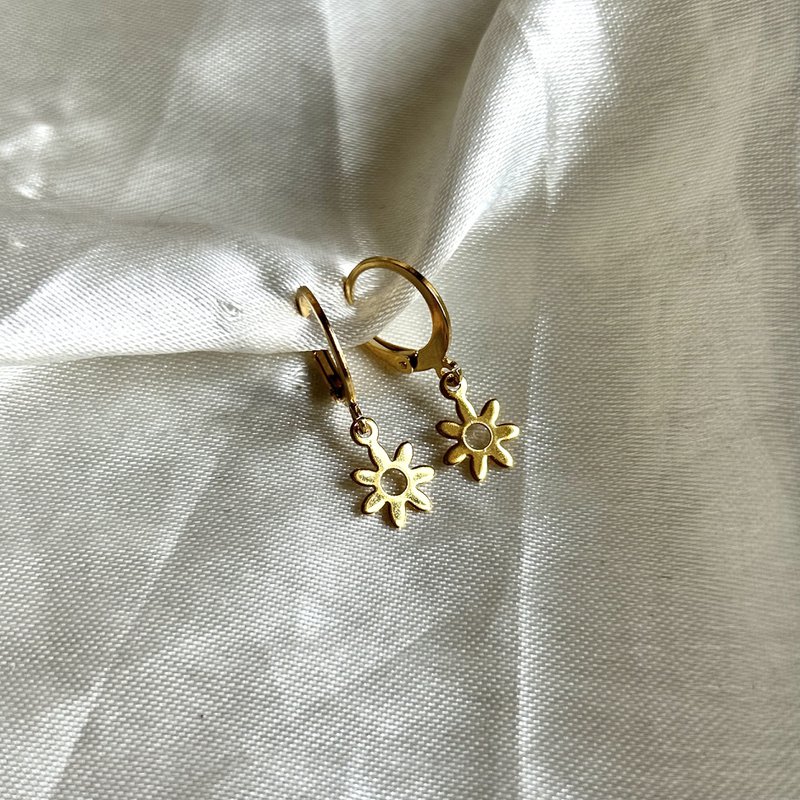Flor Oorbellen Goud