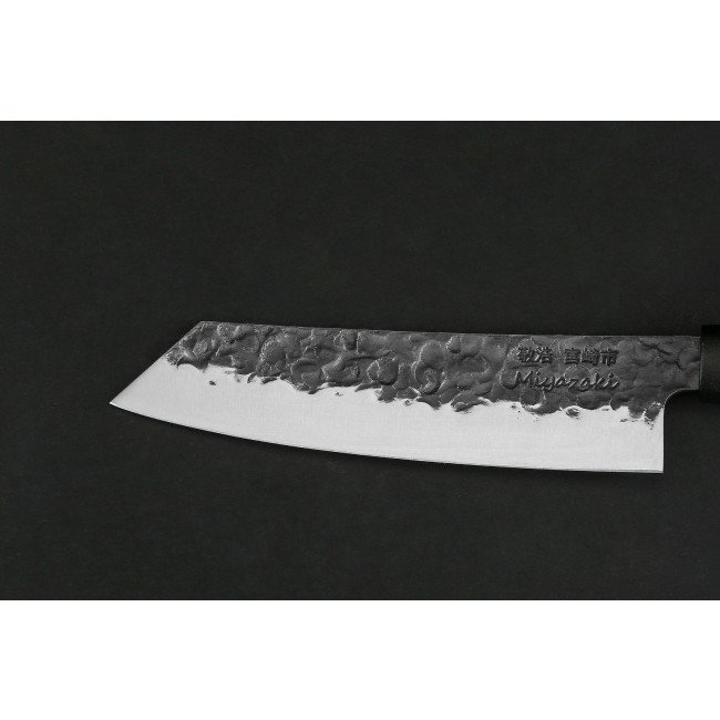TAKAHIRO MIYAZAKI - Santoku bocho Okii - Couteau Santoku 7 pouces, lame en acier papier bleu japonais
