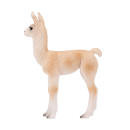Soft, plush llama toy in beige color with long ears and fluffy fur. Suitable for children's play and imagination.
